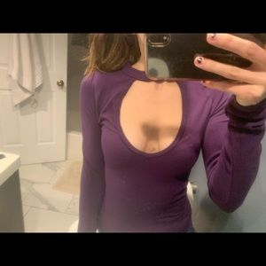 Low cut, choker bodysuit